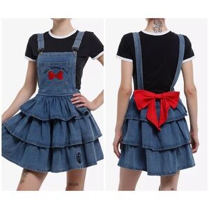 Studio Ghibli Kiki's Delivery Service Jiji Bow Denim Skirtall Size Medium NEW